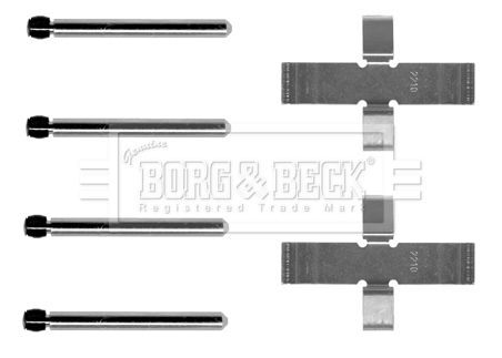 BORG & BECK Комплектующие, колодки дискового тормоза BBK1126